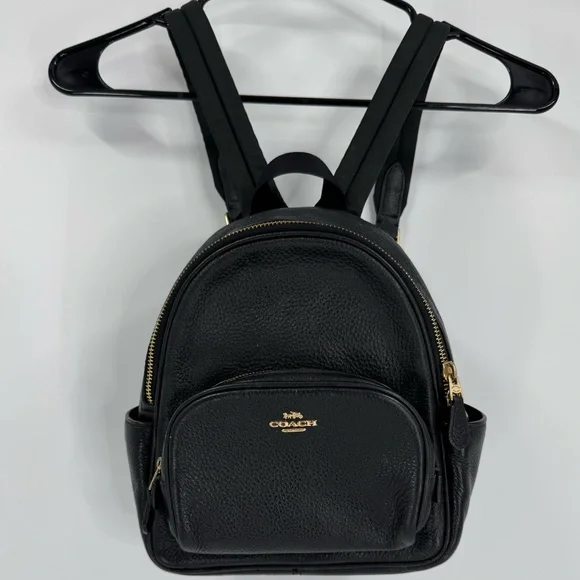 Coach mini Court backpack excellent condition black leather COACH® Outlet | Court Backpack main image 4